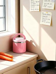 وعاء عازل للحرارة سعة 1000مل/630مل مع مقبض، من الفولاذ المقاوم للصدأ لحفظ الطعام والأطفال، وعاء طعام، وعاء حساء، كوب حساء حراري، باللون الوردي/الأخضر/الأزرق، مناسب للمكتب والسفر والمدرسة والهدايا وعودة للمدرسة والمطبخ والعطلات، يمكن استخدامه في الميكروويف، وجبة الإفطار: الشوفان - متعدد الألوان - مشاهدة 5