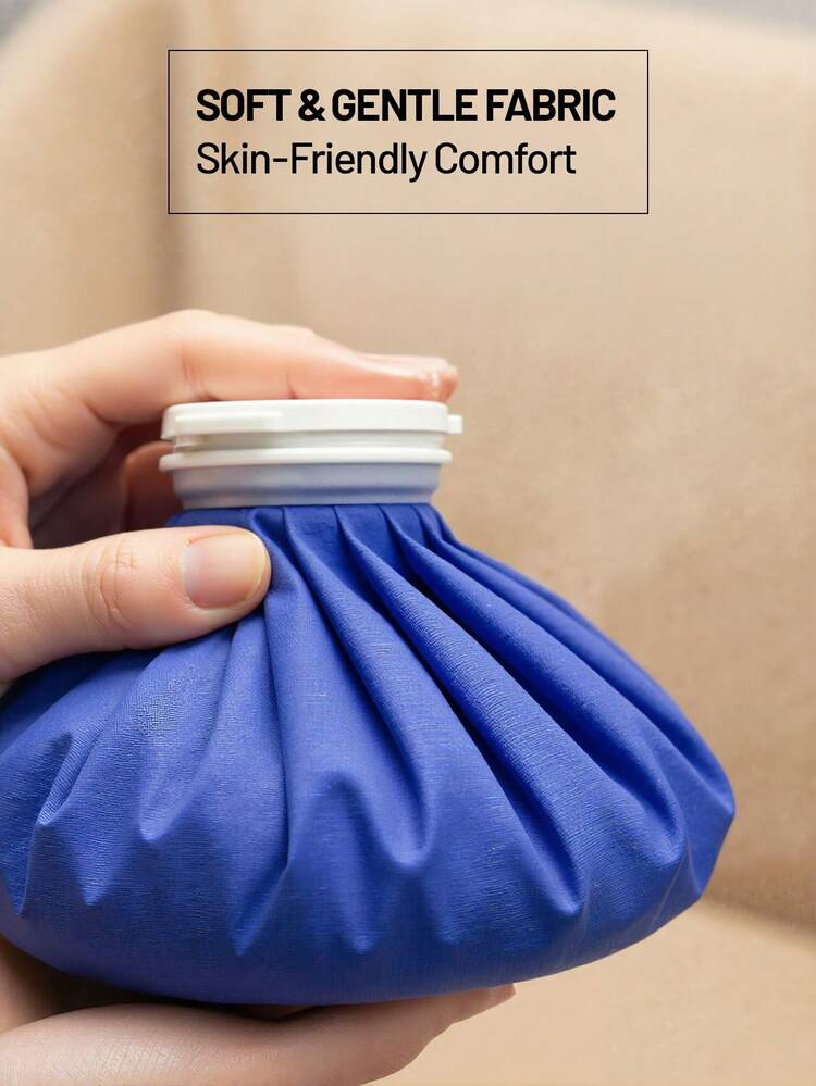 1/2 Pcs Reusable Cloth Cooling Ice Bag, Refillable Water Pack For Summer Cooling & Daily Use, Leak-Proof Fabric With Wide Mouth For Easy Filling, Multi-Purpose Body Comfort - Multicolor - View 6