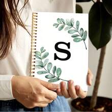 DANPERJI 1pc A5 Spiral Bound Notebook Green/Black/White - A - View 3