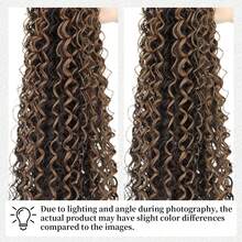 24Inch Voluminous Curly Ponytail Extension – Ombre Brown Synthetic Clip-In Ponytail Hairpiece, Fluffy Bounce For Aesthetic, Perfect For Dates & Festivals - Multicolor - View 8