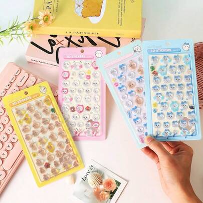 These Crystal Relief Stickers By Kawasusa Kishoya Are Creative Realistic Stickers, 3D Relief Stickers, Jewel Stickers, Crystal Stickers, Cute Decorative Stickers, Sponge Stickers, And Plastic Stickers. There Are Two Designs. They Can Be Used To Make Sticker Albums, Notebooks, Refrigerators, Or To Decorate Your Own Cases.