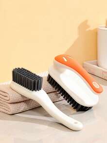 2pcs Shoe Cleaning Brush Set, Multi-Functional Long Handle Scrub Board Brush, Soft Bristles For Household Shoe Cleaning Without Damage - Multicolor - View 7