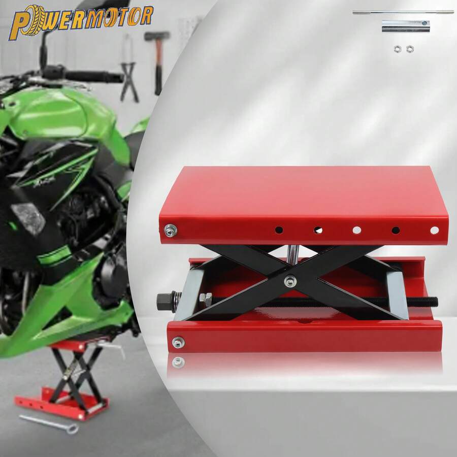 PowerMotor Kích nâng xe máy điện có thể điều chỉnh độ cao, gập gọn, tải trọng 500kg.