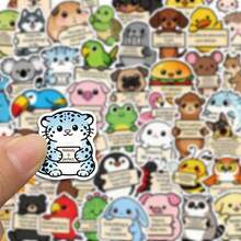 50PCS Funny Encouragement Animal Stickers, Adult Affirmation Stickers, Cute Cartoon Inspirational Companions, Suitable For Water Bottles, Laptops, Mobile Phones, Aesthetic Diary Stickers, Letters, Waterproof Stickers - Multicolor - View 6