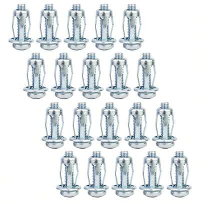 100 Pcs Parafuso De Expansão Porca De Chapa De Ferro 4x20mm