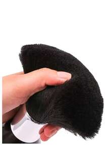 Salon Hair Cutting Brush, Styling Tool, Hair Debris Cleaning Brush, Soft Bristle Brush, Plastic Handle Wool Egg Brush - Multicolor - View 3