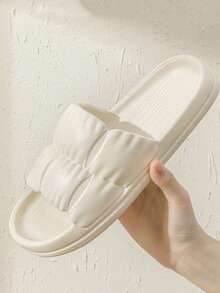 Unisex Indoor Home Bathroom Slippers, Non-Slip, Quick-Drying, Hollow, Soft, Thick-Soled Couple Sandals - Petal Slippers - View 5