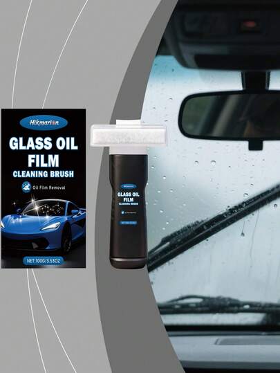 Homonth Glass Cleaning Brush, Windshield Rearview Mirror Water Stain Dirt Cleaning Shine Cleaner/Car Window Glass Decontamination Cleaning Renovation Maintenance Clear Vision/Kitchen Transparent Glass/Household Glass, Random Old And New Models