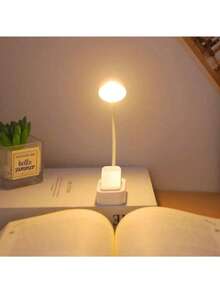 4-LED White Clip-On Eyecare Reading Lamp With Rechargeable Design, Featuring 3 Color Temperatures And Stepless Dimming For Comfortable Lighting. Soft And Gentle Light Helps Reduce Eye Strain, Ideal For Night Reading And Studying. Built-In 400mAh Battery Provides Stable Use Time. Lightweight And Portable With Clip-On Design, Easily Attaches To Books, Desks, Bedside Tables, Or Laptops. Suitable For Reading, Study, Office, Dorm, Or Travel Use. A Practical And Compact Lighting Accessory For Daily Use And A Thoughtful Gift Choice. - trắng - Xem 4