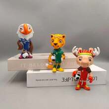 2026 World Cup Mascot Figurine 1PC, Football Goalkeeper Statue Decor, Collectible Soccer Souvenir For Canadian Fans, World Cup Memorabilia For Home Office Shelf, Sports Fan Figurine Collection Gift - 白頭鷹+豹+駱駝 - 查看 2
