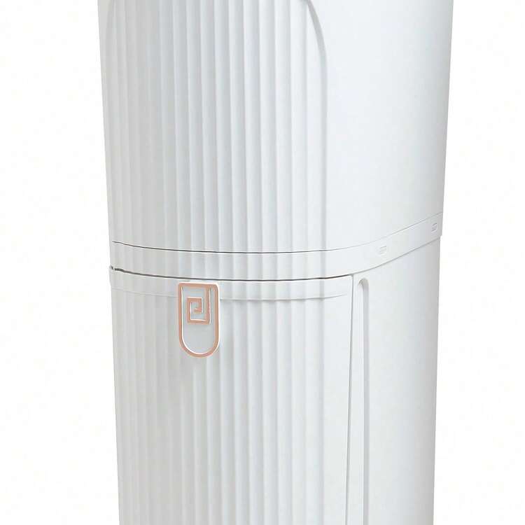 2 Tier Recycling Bin Mobile Waste Bin Kitchen Living Room Dry Wet Rubbish Sorting Trash Can With Inner Bucket - White - View 6