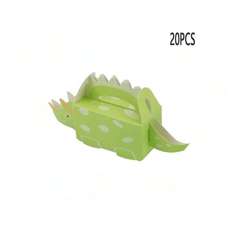 20pcs/6pcs 3D Dinosaur Gift Box, Dinosaur Themed Party Decorations Box, Suitable For Birthday Party, Holiday Party And Family Gathering - Multicolor - View 15