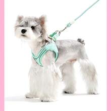 Neue weiche & leichte Einstieg-Hundegeschirr, atmungsaktiver Mesh-Brustgurt mit reflektierender Sicherheit, praktisch für das Spazierengehen von kleinen Hunden & Katzen Outdoor - Verschiedenfarbig - Übersicht 8