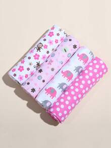 4 chiếc chăn quấn mềm mại cho bé, chăn dễ thương cho trẻ sơ sinh - Nhiều màu - Xem 9