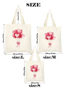 Disponible en talla S/M/L, bolso de lona grande con capacidad, bolso de compras, bolso de hombro con tema de corazón rosa, bolso de regalo con patrones de acuarela de corazón, lazo, cereza, fresa, arcoíris, estrella, adecuado para cumpleaños, vacaciones, Día de San Valentín, Día de la Madre, aniversario, regreso a la escuela, fiesta de graduación, fiesta temática de niñas, piscina, playa, fiesta de spa, despedida de soltera, boda, bolsa de caramelos y aperitivos de cumpleaños, decoración de fiesta - Beis - Ver 12