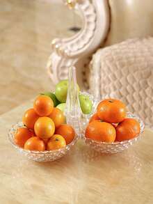 Multi-Layer Fruit Plate, High Foot Fruit Plate, Household Living Room Coffee Table Candy Box Fruit Plate Dried Fruit Plate Melon Seeds Snack Storage Box - Multicolor - View 7