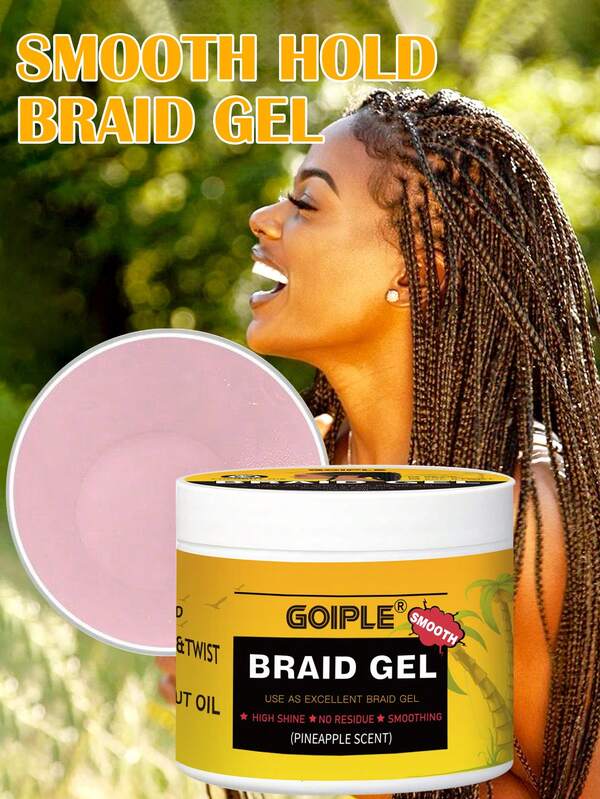  Goiple 380g/150g/100g Hair Styling Gel Set - Strong Hold Braiding Wax And Dreadlock Gel, Suitable For Twists, Dreadlocks, Hairline Styling, Curls, Cornrows, Includes Magnetic Wrist Strap And Comb, Frizz-Free, High Shine, Non-Greasy, Suitable For All Hair Types, Comes With Hair Accessories.