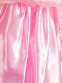 4pcs Pink Floral Pattern Girls Sleeveless Dress Crown Magic Wand Handbag Set Children Role Play Party Dress Party Holiday Christmas Halloween Costume Set - Pink - View 11