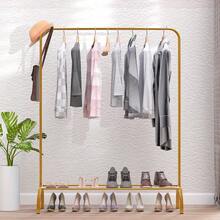Clothes rack Free-standing clothes hanger Drying rack Metal bedroom clothes rail with lower storage shelf Shoe rack Coat rack for bedroom 146 x 110 x 40cm (Black) - Noir avec crochets latéraux - Voir 9