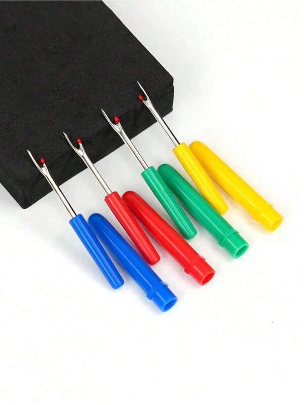 1 pezzo/2 pezzi/3 pezzi/4 pezzi Apriscucitura in plastica, attrezzo per scucire, attrezzo per punto croce, apriscucitura piccolo, attrezzi da cucito, colore casuale