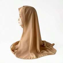 1pc Random Breathable Tubular Headband Scarf, Long Scarf, Hijab, Soft & Lightweight, Multipurpose, Daily Accessory, Silky Touch For Women, Suitable For Evening Dress, Party, Travel, Office, Wedding Gift - Multicolor - View 5