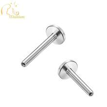 5pcs G23 Titanium Alloy Earring Posts, Handpolished, 14K Plated, Anodized, Suitable For Men And Women, Replacement Earring/Lip/Nose Stud Posts - G23 - View 3