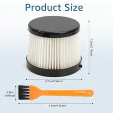 2 Packs DCV501HB Replacement HEPA Filters Compatible With DEWALT 20V Vacuum Cordless Handheld Vacuum Filter, Part # DCV5011H, Washable And Reusable Kits 7 Pcs - 7 Pcs - View 2