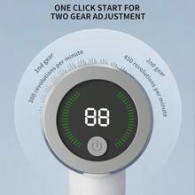 无绳电动旋转式地板清洁器 | 5 个可替换刷头，无线清洁刷，强力浴室地板清洁器，适用于浴室、浴缸、瓷砖和地板，可充电，圣诞礼物 - 經典款 - 查看 5