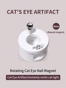 annies Pink Rotating Nail Art Magnet With Automatic Glass Bead Suction Cat Eye Tracker For Beginners Super Strong Magnetic And Multifunctional Wide Light Cat Eye Magnet - Multicolor - View 9