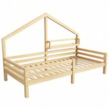 Kids Bed Frames, Headboards & Footboards - Natural + Pine + 90cm*200cm - View 9