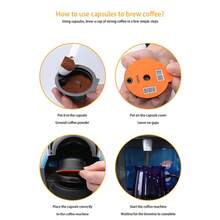 Filtre à capsule de café réutilisable compatible Bosch de couleur orange - Orange - Voir 6