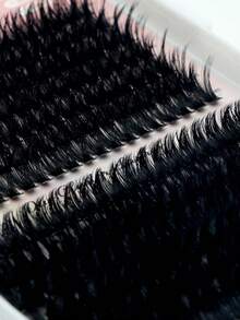 320PCS/288PCS/280PCS/266PCS 60D/80D/100D Faux Mink Eyelashes Cluster Lashes 0.07mm D Curling 10-16mm Mix Natural Eyelashes Extension 3D Russian Strip Volume Individual Eyelash Cluster Makeup Tools(60D 80D Lash Individual Cluster) - Black - View 7
