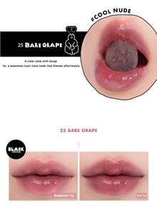 Rom&nd Romand 持久保湿唇彩，24号色（去角质），5.5克/0.2盎司，Romand液体唇膏，水润亮泽妆效，韩国唇彩，持久显色，MLBB（My Lips But Better，我的唇色，但更美），保湿，高显色度，打造自然透明妆容，日常唇彩，韩国化妆品，礼盒装 - #25 Bare Grape - 查看 3