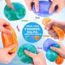 Marbled Ice Cube Malt Sugar Stress Relief Ice Cube Cube Malt Sugar Squeeze Toy Decompression Artifact, Wet Soft Texture Slow Rebound Squeeze - Birthday Gift - Holiday Gift - Multicolor - View 3