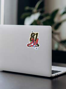 Nhãn dán khúc côn cầu HOLLANOV EST. 24.81", hình dán thể thao thẩm mỹ, hình mũ bảo hiểm và gậy khúc côn cầu, thích hợp cho máy tính xách tay và bình nước. - Nhiều màu - Xem 5