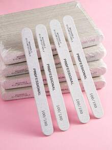 10/5PCS Nail File And Buffer Set - Professional Manicure Tools Kit With 100/180 Grit, Portable Nail Care Kit For Home/Salon,Strip Shape - Multicolor - View 1