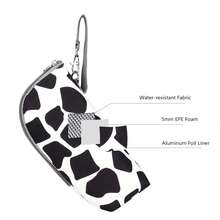 1pc Baby Bottle Insulation Bag, Suitable For Outdoor Travel And Daily Use - Black and White - View 2