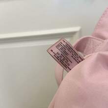 Burberry 1pc Classic Canvas Pink Cosmetic Bag, Large Capacity Lightweight Makeup Storage Handbag, Suitable For Daily Use, Travel And Home Organization, Minimalist College Style, Makeup Accessories - Watermelon Pink - View 9