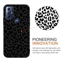 CoversRUMDEY 2 Pack Cute Cheetah Print For  Moto G Play 2023 Phone Case 6.5" Luxury Pard Pattern Design Cases Soft Silicone TPU Shockproof Protective Bumper Cover For Women Girls - Black And White - 豹 - 查看 2