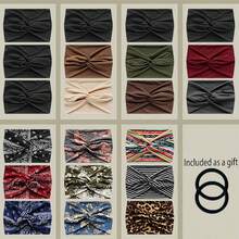 3PCS,Wide Headbands For Women, Large Hairband, Elastic Non-Slip Headband Twist Knotted Accessories, Yoga Workout Vintage Hair 3 Packs (Colour-7) - Multicolor - View 10