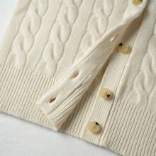 Polo Ralph Lauren Classic Embroidered Wool Cardigan  ,Women's Knitwear - 白色 - 查看 4