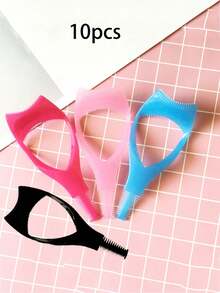 2支装三合一睫毛辅助器,睫毛膏保护工具,睫毛辅助器,1个可重复使用的化妆小帮手,适合初学者完美涂抹睫毛膏和眼线,打造自然无结块的睫毛,睫毛膏刷头带有睫毛分离器和镊子,是女性的理想之选。价格实惠,圣诞礼物,化妆品,化妆工具,物美价廉,礼品,女士礼物,圣诞礼物 - 彩色 - 查看 32