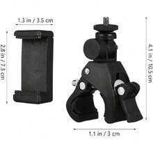 1 Juego Soporte de Abrazadera de micrófono Soporte para teléfono móvil Soporte para Celular Titular de Guitarra Soporte para teléfono de Motocicleta Clip de Guitarra,41020861 - Multicolor - Ver 2