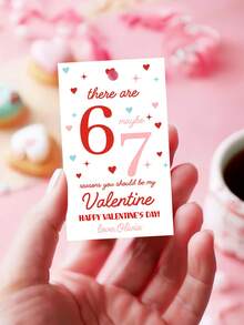 16/32pcs Personalized 67 Valentine's Day Tags, Customize Text,Valentine Gift Tag 67 Valentine Gift Tag Favor Tag Classroom Handout Tag Candy Any Gift, Teacher Funny Middle School Slang Kids - Multicolor - View 4