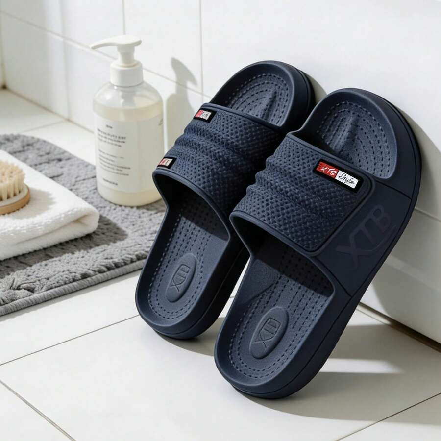 Men Sandals - Navy Blue - View 1
