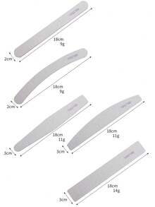 100/180目灰色指甲锉板。符合人体工学的硬度，可精准修整人造指甲和天然指甲边缘。双面防滑打磨面。可重复使用且可消毒，专业美甲沙龙品质。 - 多色 - 查看 4
