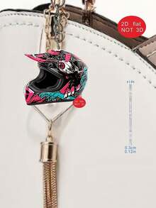 2D Flat, This Cyberpunk -Shaped 2D Acrylic Keychain Condenses The Futuristic Mechanical Feel Into A Small Space, Giving People A Very Fashionable And Cool Feeling. It Is Suitable As A Bag Accessory Or Gift And Can Be Used As A Couple's Outfit, Couple - Multicolor - View 9