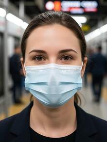 Einweg 3-lagige Ohrschlaufen Gesichtsmaske, staubdicht & atmungsaktiv, einzeln verpackt, mehrfarbig & in verschiedenen Größen, ganzjährig erhältlich - mehrfarbig - Übersicht 3