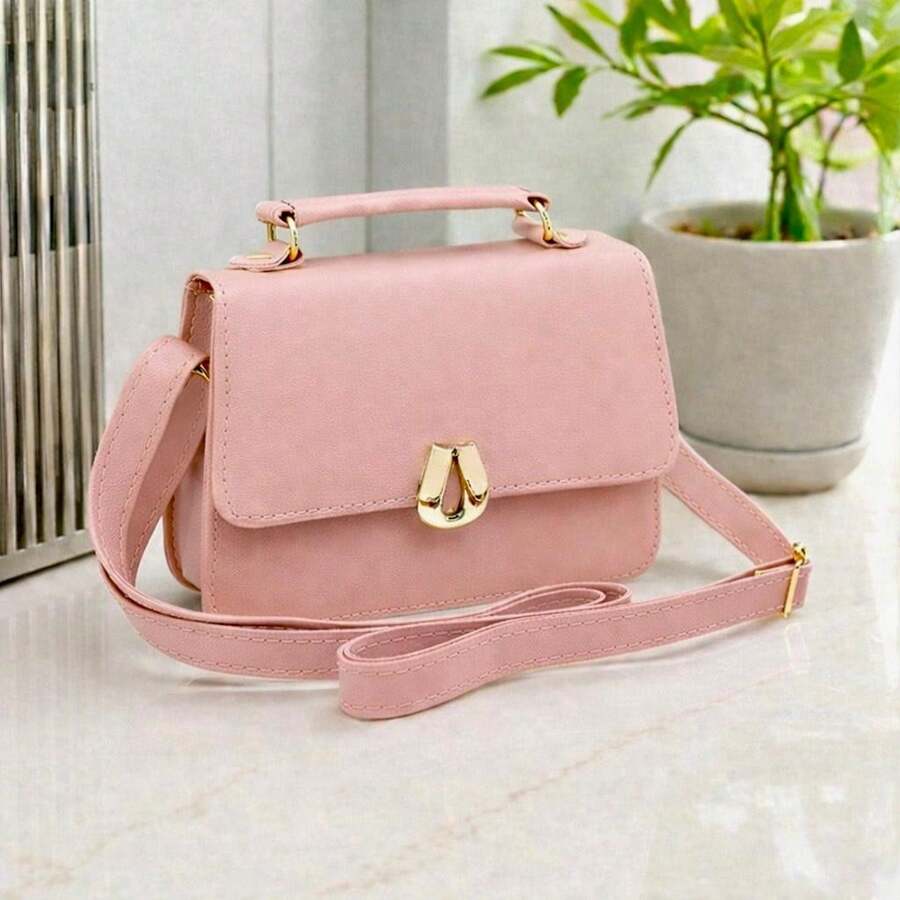 New Collection Women's Mini Crossbody And Hand Bag - 淺粉色 - 查看 1