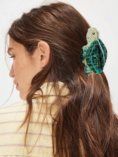 1个可爱创意海龟爪鲨鱼爪发夹，女士适用